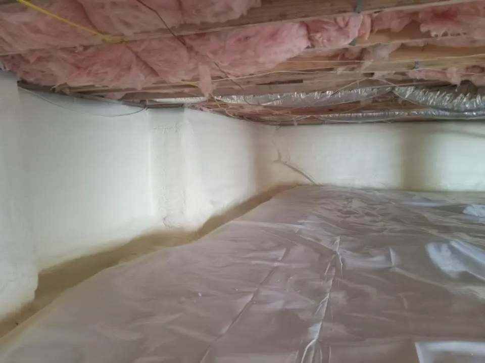 Crawl space encapsulation with closed-cell spray foam for Spray Foam Roofing in Jonesboro